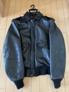 Schott A2 レザージャケット 本革　フライトジャケット　ブラックのサムネイル
