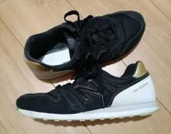 訳あり　New Balance 373　 ブラック/ゴールド　24.5cm