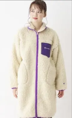 【美品】Champion Boa Fleece Long Jacketレディース