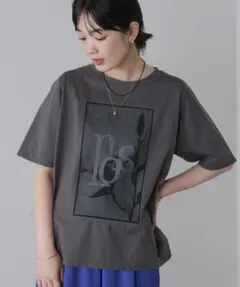 フラワーロゴプリントTee　ブージュルード　Bab Tシャツ　ロゴ　フォトのサムネイル