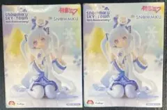 初音ミク ぬーどるストッパー　フィギュア 雪ミク スカイタウン 2個セット