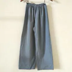 播州織先染綿100%♡もんぺ風パンツМ〜L★イージーパンツ★ハンドメイド
