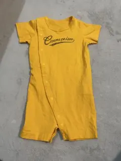 Comme ca ism イエローロンパース 50-70cm
