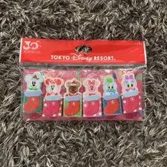 ディズニー　グッズ　消しゴム6点セット　クリスマス　30周年