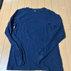 GEORGE ネイビー 長袖カットソー XS 訳あり　B品