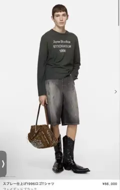 Acne studios スプレー仕上げ1996ロゴTシャツのサムネイル