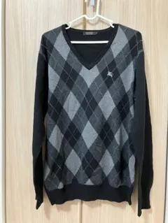 BURBERRY BLACK LABEL アーガイルセーター