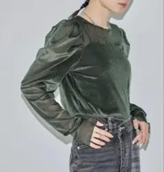 ベロアチュールパフロンT