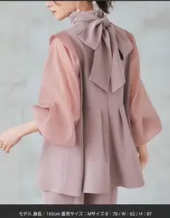 美品　RUIRUE BOUTIQUE オーガンジースリーブ　セットアップ