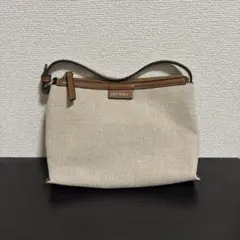 週末値下げ中 LAZYSUSAN ベージュ ハンドバッグ キャンバスのサムネイル