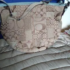 パッチワークデザイン ハンドバッグ　コーチブランド