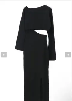 LVEU ラブユ　変形ドッキングニットワンピース