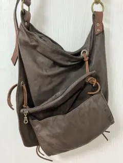 vintage レザーショルダー