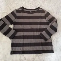 【サイズ120】UNIQLO ボーダー長袖Ｔシャツ　カットソー