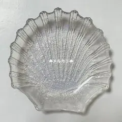 シェル ガラス トレー 小物入れ アクセサリートレイ インテリア 貝殻