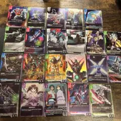 ガンダムカードゲーム　デュアルインパクト　R以上22枚　コモン1ボックス分まとめ