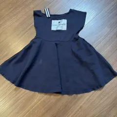 【kate spade】　ネイビー フレアワンピース 110cmのサムネイル