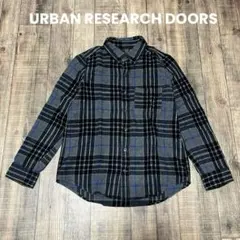 URBAN RESEARCH DOORS チェックシャツ 長袖シャツ 日本製