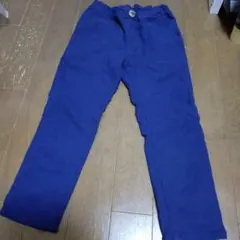キッズ　MOUJONJON ネイビー パンツ　ズボン　裏起毛　100cm