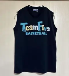 TeamFive バスケットボール ノースリーブ　タンク ネイビー Mのサムネイル