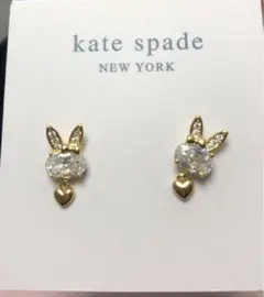 大人気kate spade ウサギモチーフピアス　かわいい