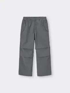 GU ナイロンパラシュートパンツ グレー S 349117