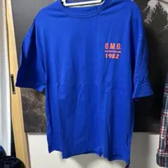 新品未使用　OMG Tシャツ 青色 O.M.G. #ONMYGAME 1982