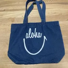 ユナイテッドアスレ　デニムブルー aloha トートバッグのサムネイル