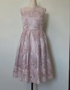 総レース バックリボン 結婚式 パーティー オケージョン ドレス Mサイズ