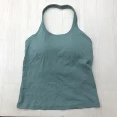 UNIQLO ユニクロ エアリズム コットンオープンバックホルターブラトップ M