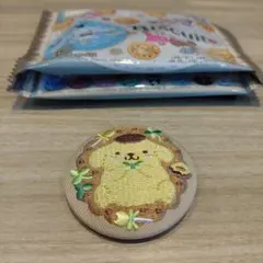 サンリオ 刺繍缶バッチ ポムポムプリン