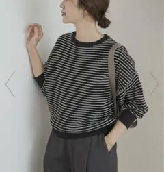 新品☆ドアーズ　タックフライスロングスリーブTシャツ　BLK×NAT