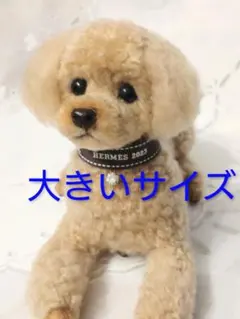 羊毛フェルト　トイプードル　アプリコットさん【大きいサイズ】のサムネイル