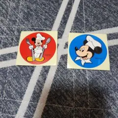 Disney ミッキーマウス シェフ ステッカー 2枚セットのサムネイル