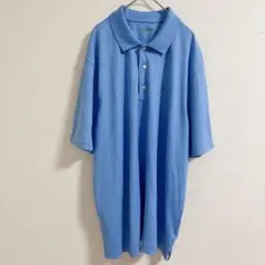 【大人気】グレッグノーマン 半袖 ポロシャツ サメ刺繍 ブルー XL〜2XL相当のサムネイル