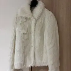 白　ファー　コート