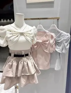 evelyn ♡ ビジューリボンリブTPのサムネイル