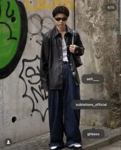 Sefr RAINIER OVER SHIRT レザーシャツ