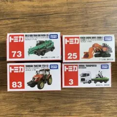 トミカ 4台セット まとめ売り(重機・トラック)のサムネイル