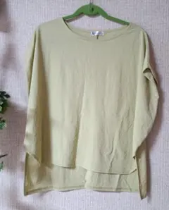 ★ライムグリーン 半袖 Tシャツ(中古）ゆったりサイズのサムネイル