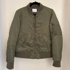 RETRO GIRL MA-1 カーキＭサイズ