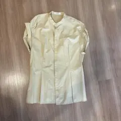 MACPHEE ノースリーブシャツ たまご色