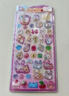 うるちゅるシール　フワフワらびちゃん