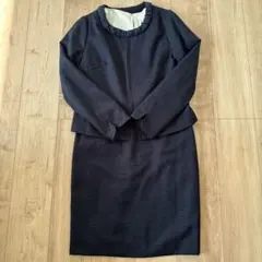 ネイビーツイードワンピーススーツ