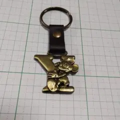 ディズニーランド イニシャルキーホルダー ミッキーマウス キーホルダー【Y】