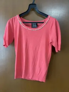 Cynthia Rowley 半袖ニット パール ビジュー装飾のサムネイル