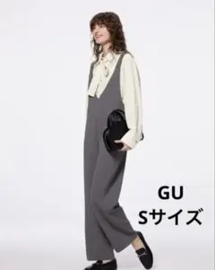 GU グレー カットソーサロペット レディース Sサイズのサムネイル