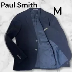 【美品】ポールスミス 紺ブレ テーラードジャケット 銀ボタン Mサイズ