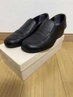 Hush Puppies ブラック スリッポンシューズのサムネイル