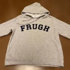 グレーパーカーロゴ入り　L